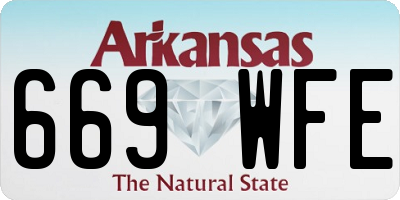 AR license plate 669WFE