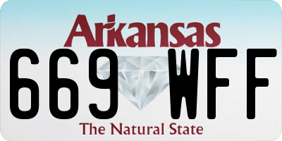 AR license plate 669WFF