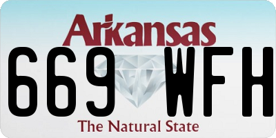 AR license plate 669WFH