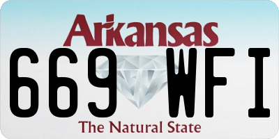 AR license plate 669WFI