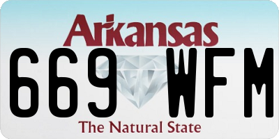 AR license plate 669WFM