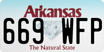 AR license plate 669WFP