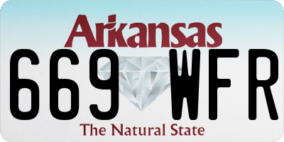 AR license plate 669WFR