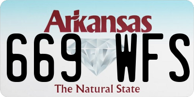 AR license plate 669WFS