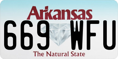 AR license plate 669WFU
