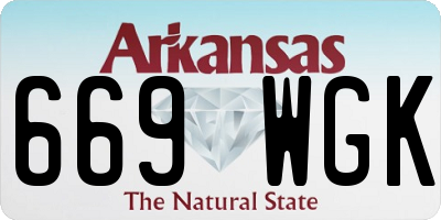 AR license plate 669WGK