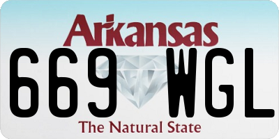 AR license plate 669WGL