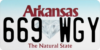 AR license plate 669WGY