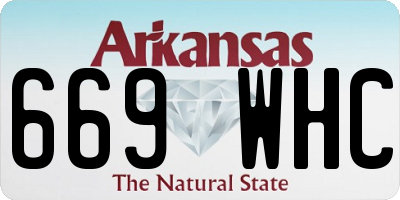 AR license plate 669WHC