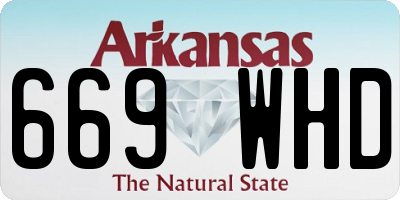 AR license plate 669WHD