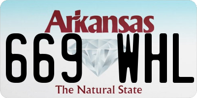 AR license plate 669WHL