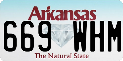 AR license plate 669WHM