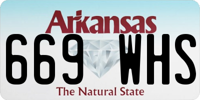 AR license plate 669WHS