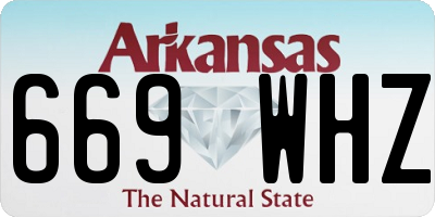 AR license plate 669WHZ