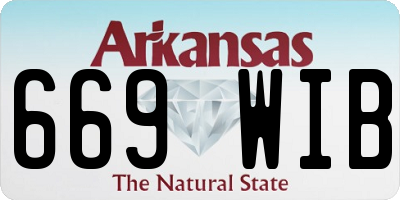 AR license plate 669WIB