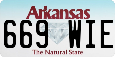 AR license plate 669WIE