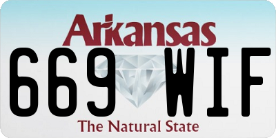 AR license plate 669WIF