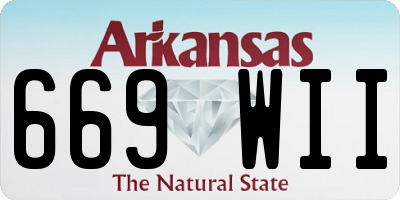 AR license plate 669WII