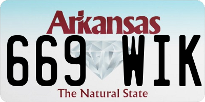 AR license plate 669WIK