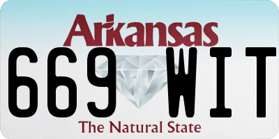 AR license plate 669WIT