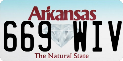 AR license plate 669WIV
