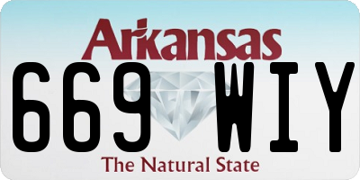 AR license plate 669WIY