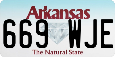 AR license plate 669WJE