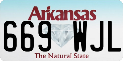 AR license plate 669WJL