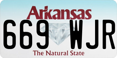 AR license plate 669WJR