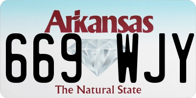 AR license plate 669WJY
