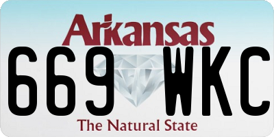 AR license plate 669WKC