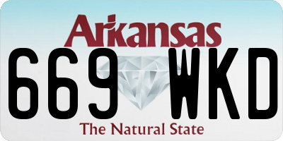 AR license plate 669WKD