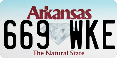 AR license plate 669WKE