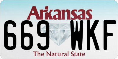 AR license plate 669WKF
