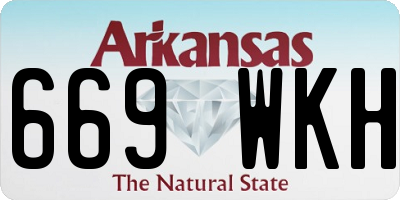 AR license plate 669WKH