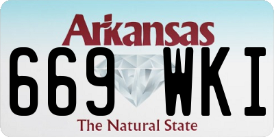 AR license plate 669WKI