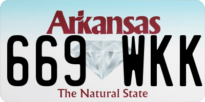 AR license plate 669WKK