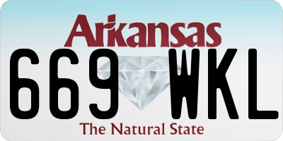 AR license plate 669WKL