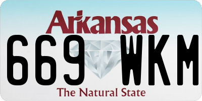 AR license plate 669WKM