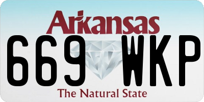 AR license plate 669WKP