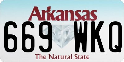 AR license plate 669WKQ