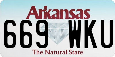 AR license plate 669WKU