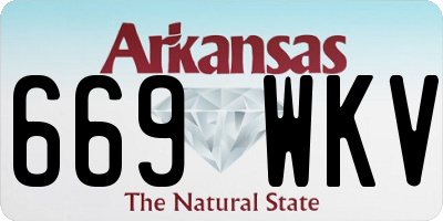 AR license plate 669WKV