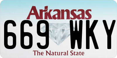 AR license plate 669WKY