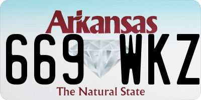 AR license plate 669WKZ