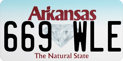 AR license plate 669WLE