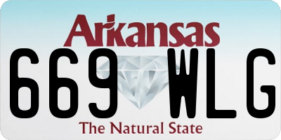 AR license plate 669WLG