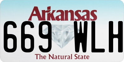 AR license plate 669WLH