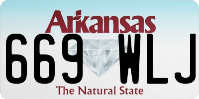 AR license plate 669WLJ