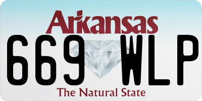 AR license plate 669WLP